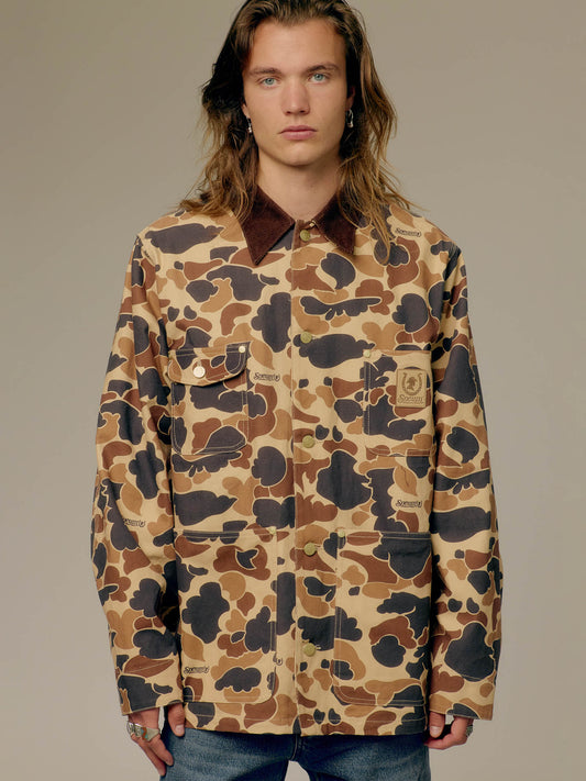 Barn jacket in duck camo