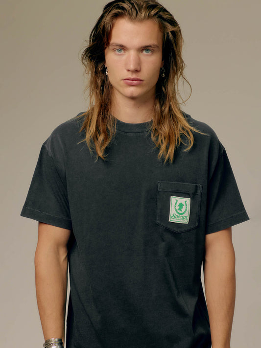 Pocket tee in heavy weight jersey