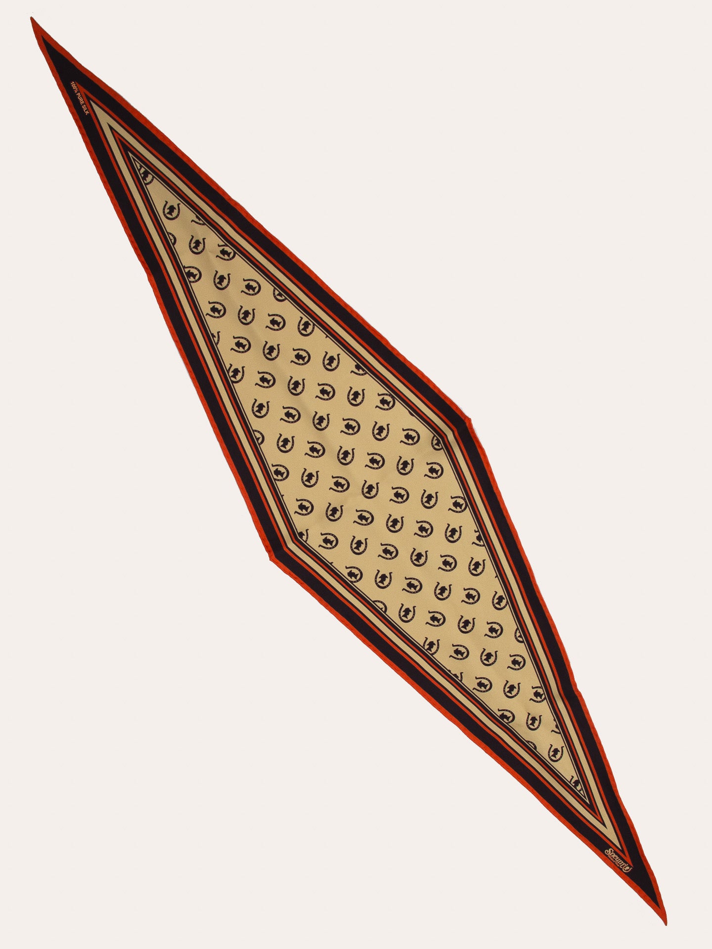 Losange silk scarf