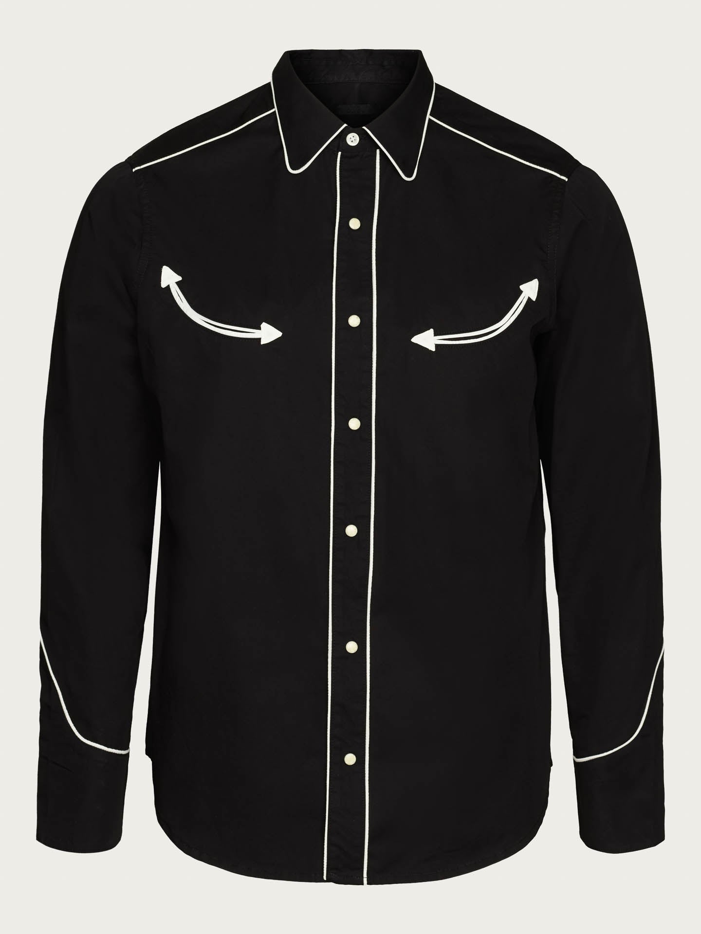 Smile pocket western shirt