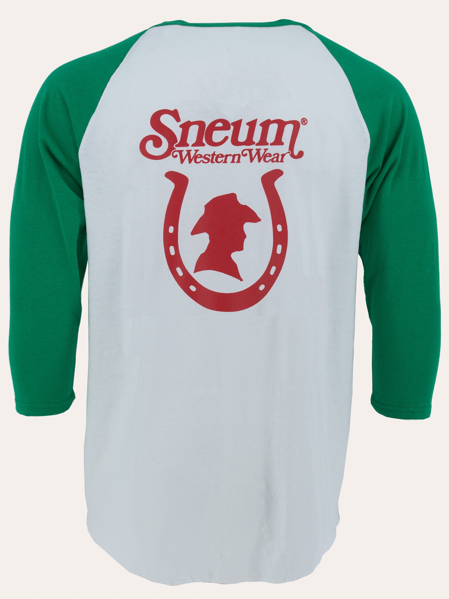 Baseball logo tee with 3/4 sleeves