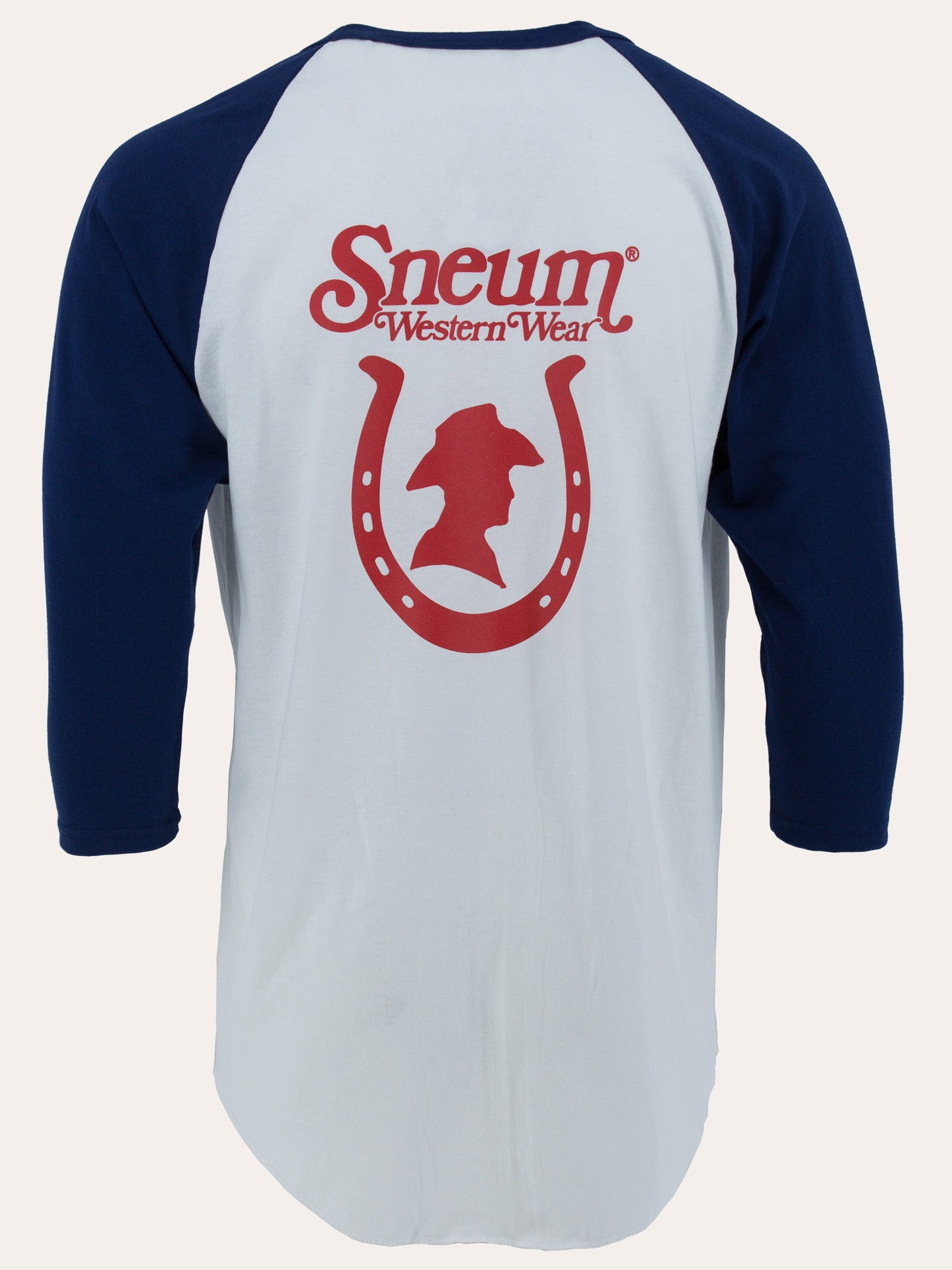 Baseball logo tee with 3/4 sleeves