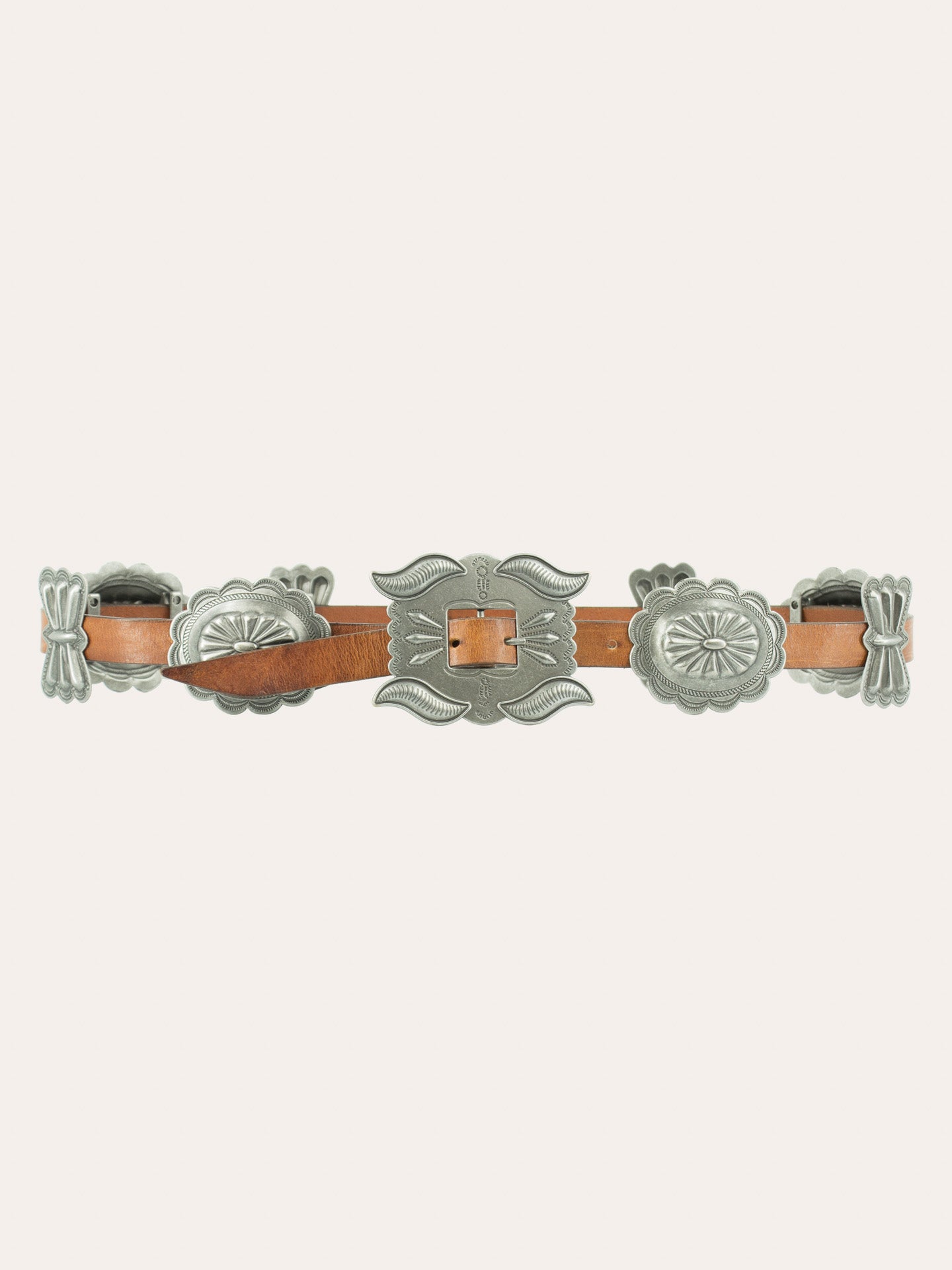 Navajo inspired Concho leather belt