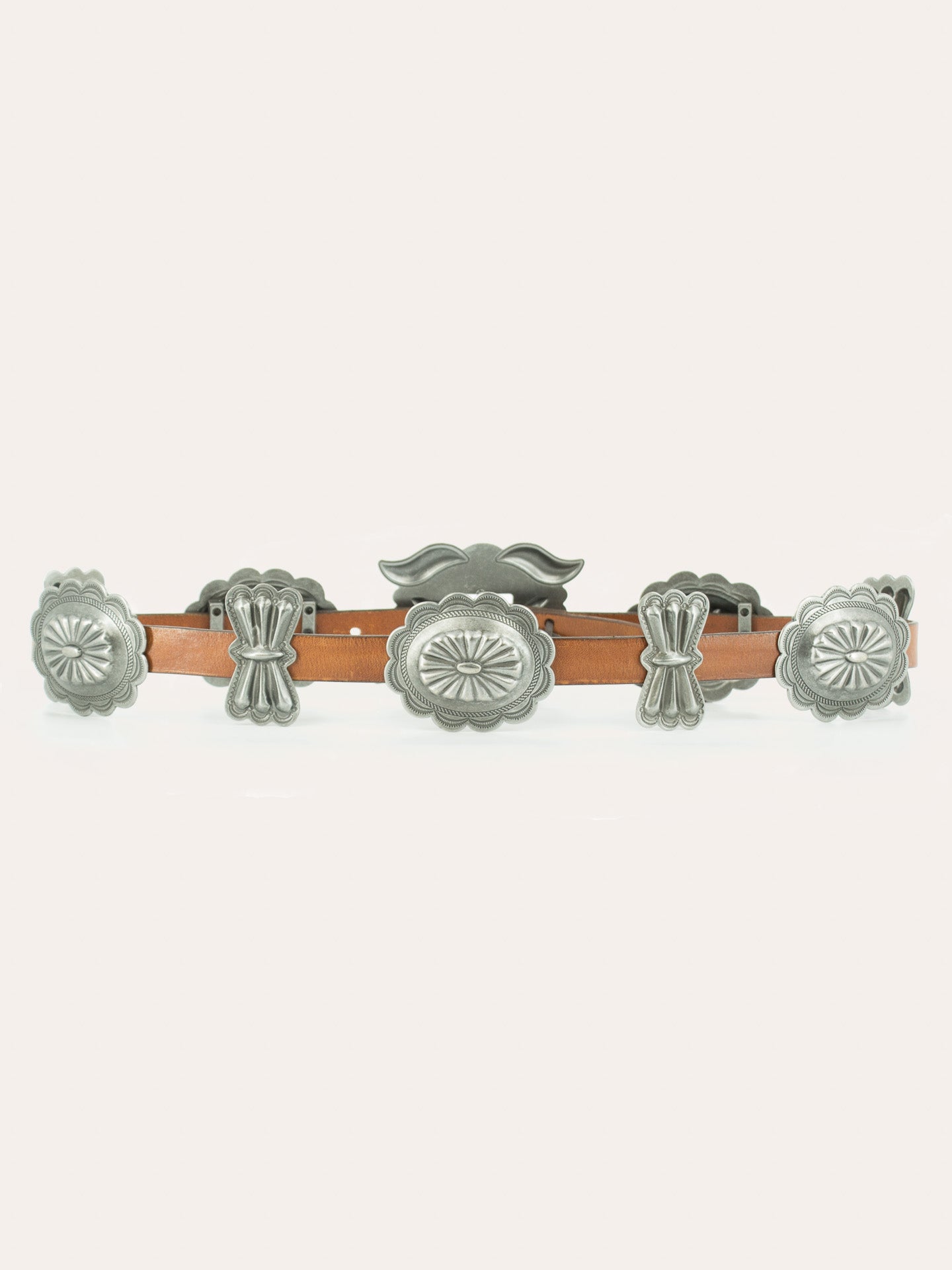 Navajo inspired Concho leather belt