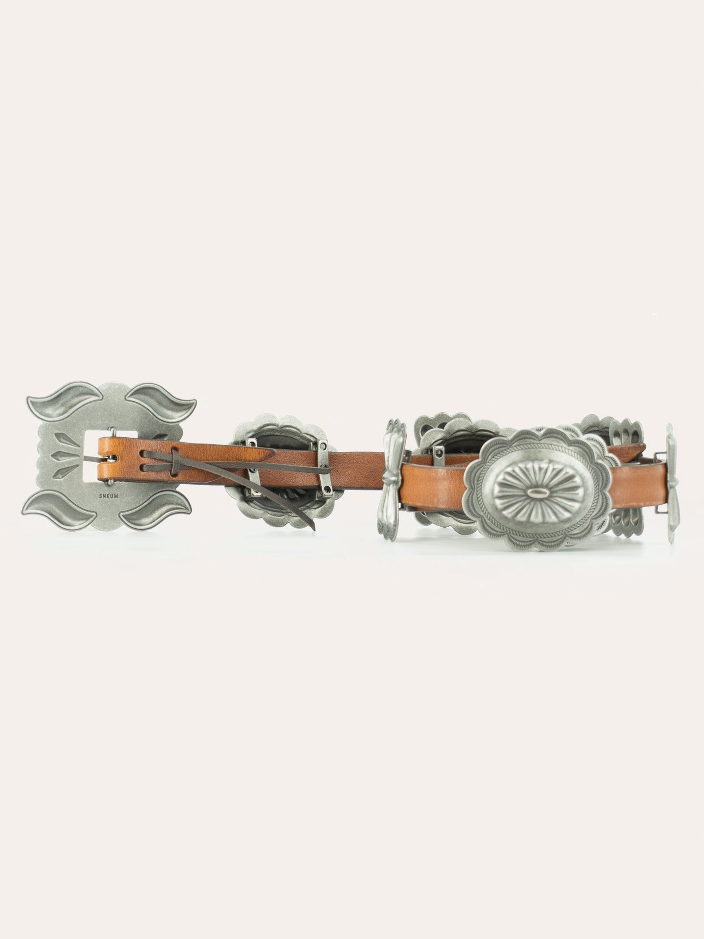 Navajo inspired Concho leather belt