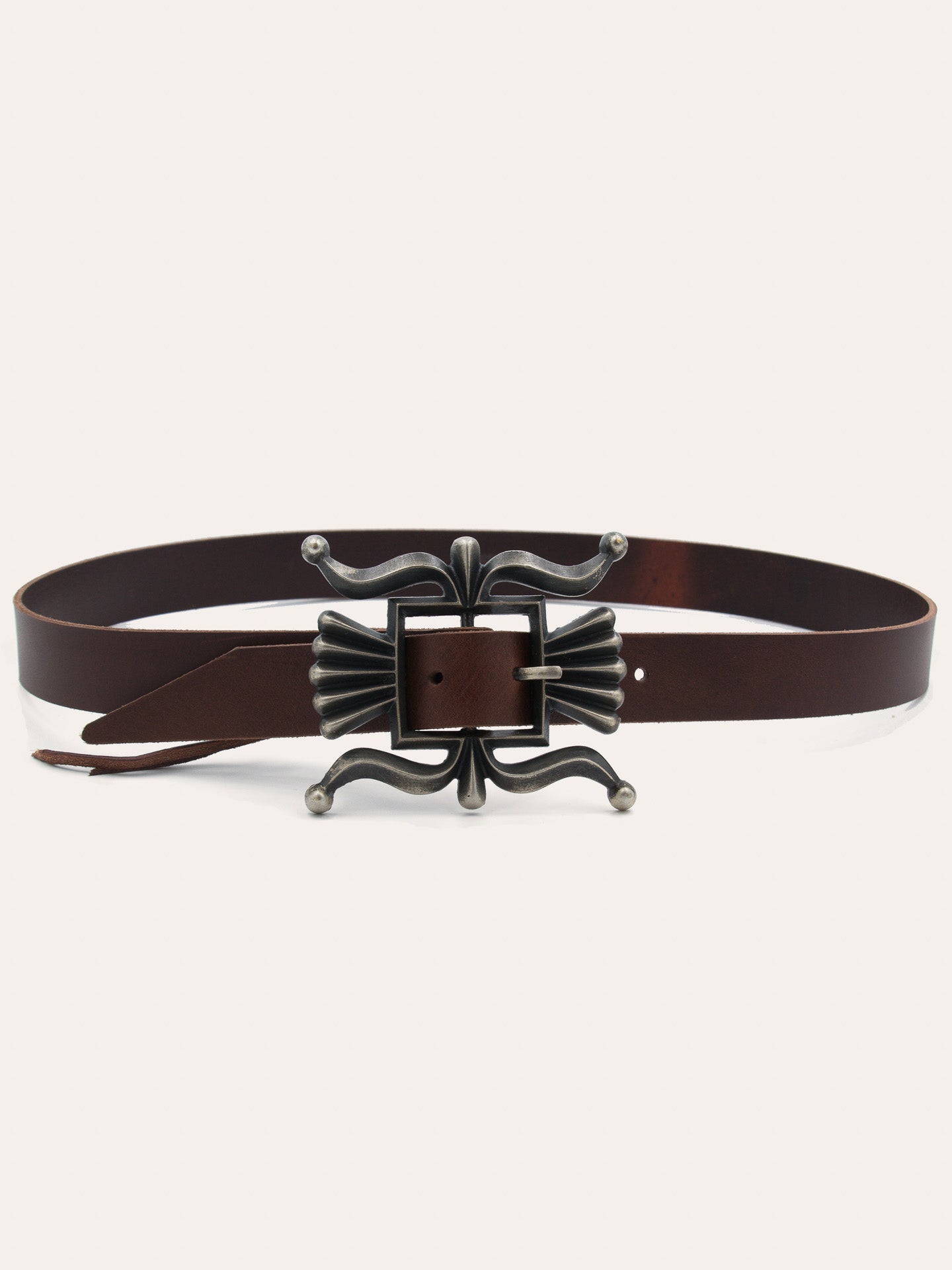 Navajo-Inspired sandcast buckle belt