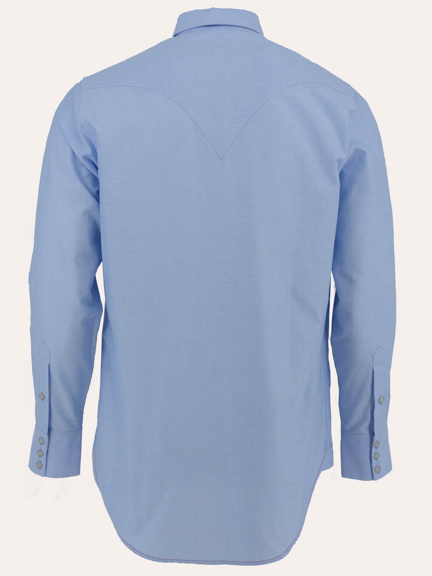 Sawtooth western shirt in light blue oxford