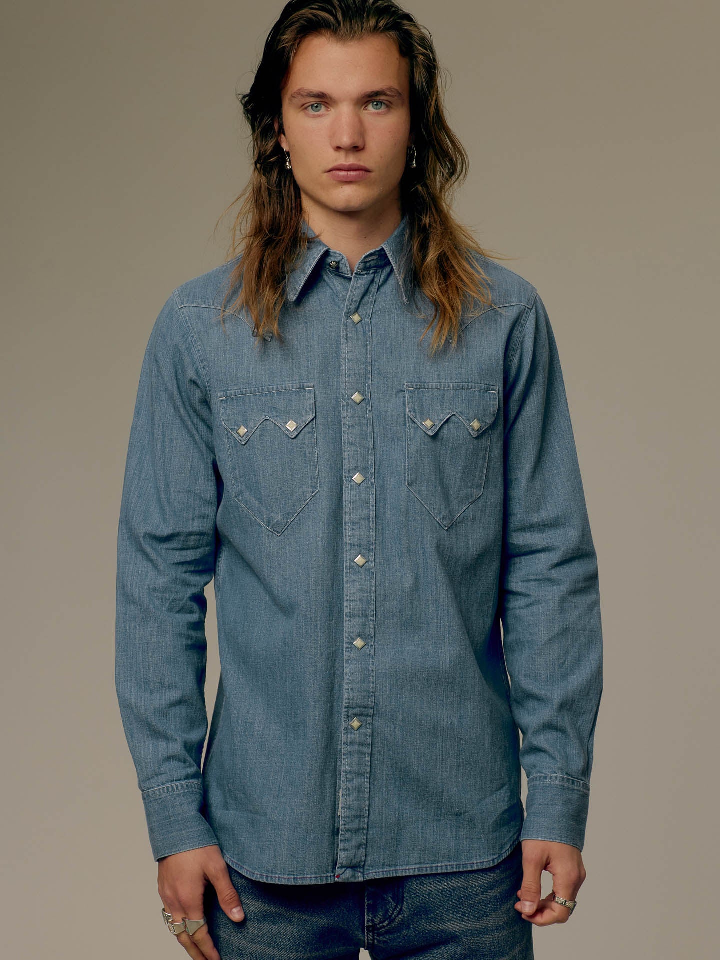 Sawtooth western shirt in Cone® Denim