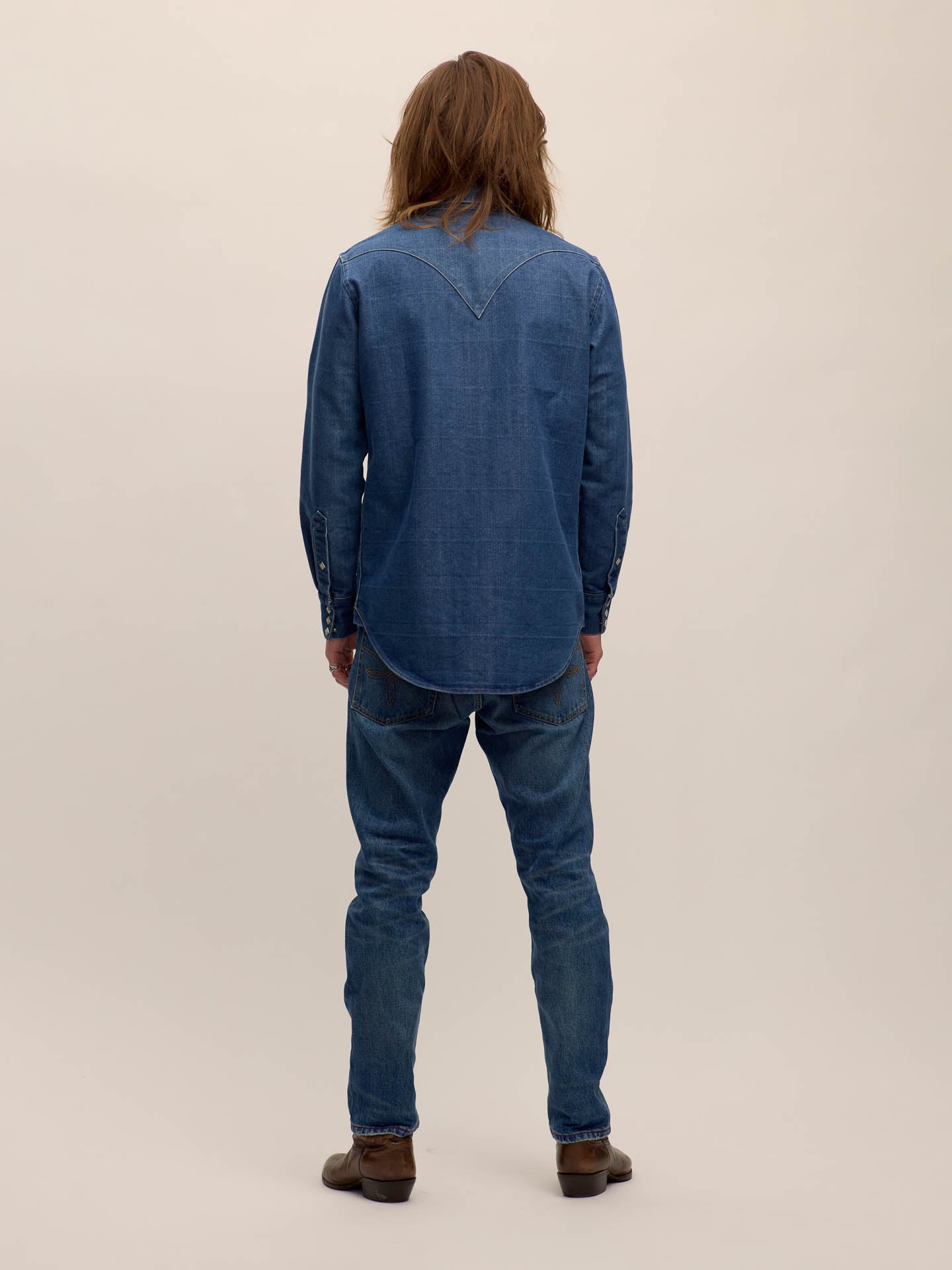 Sawtooth western shirt in Cone® Denim