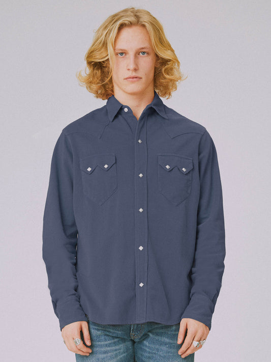 Sawtooth western shirt in pique