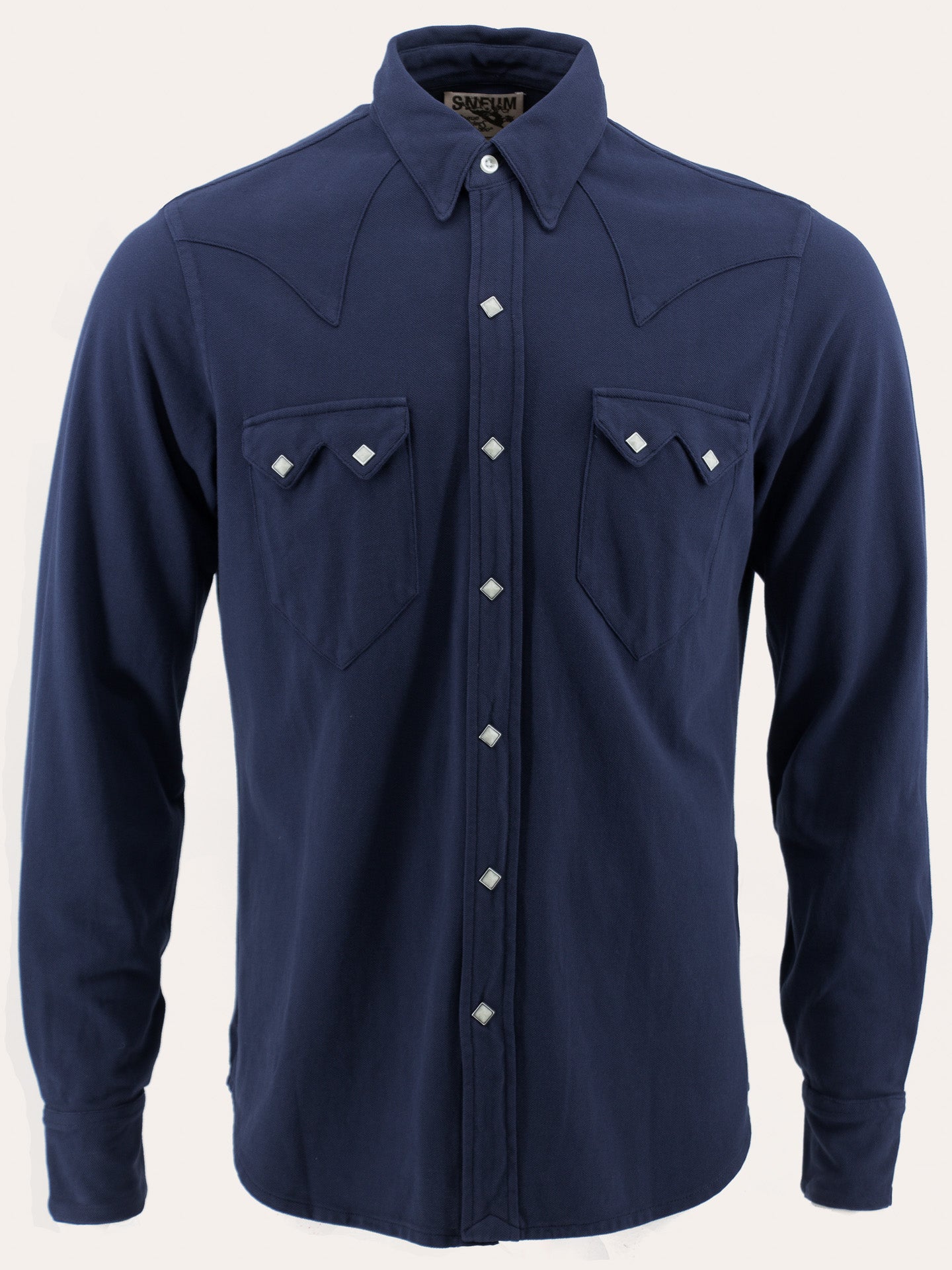 Sawtooth western shirt in pique