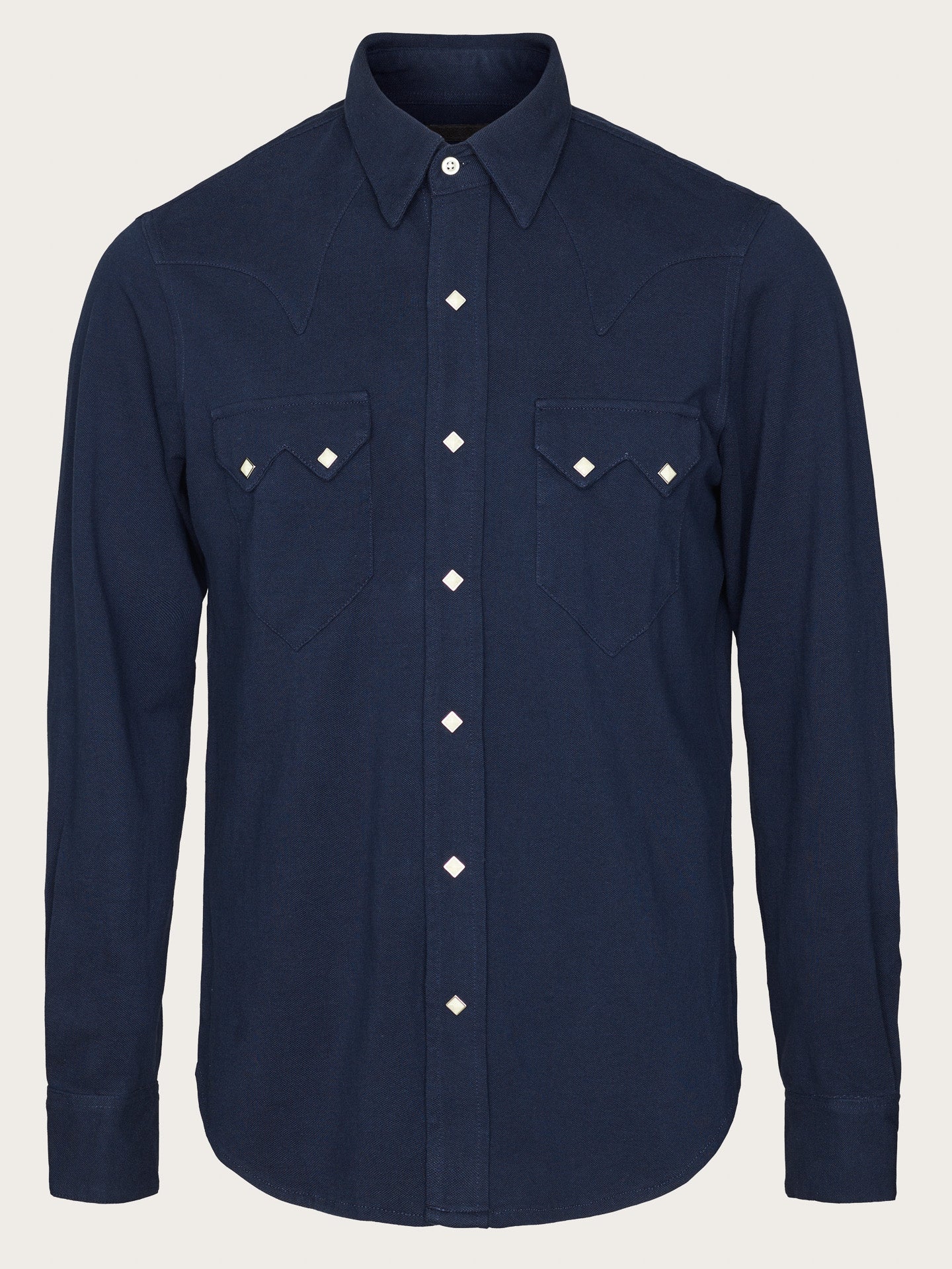 Sawtooth western shirt in pique