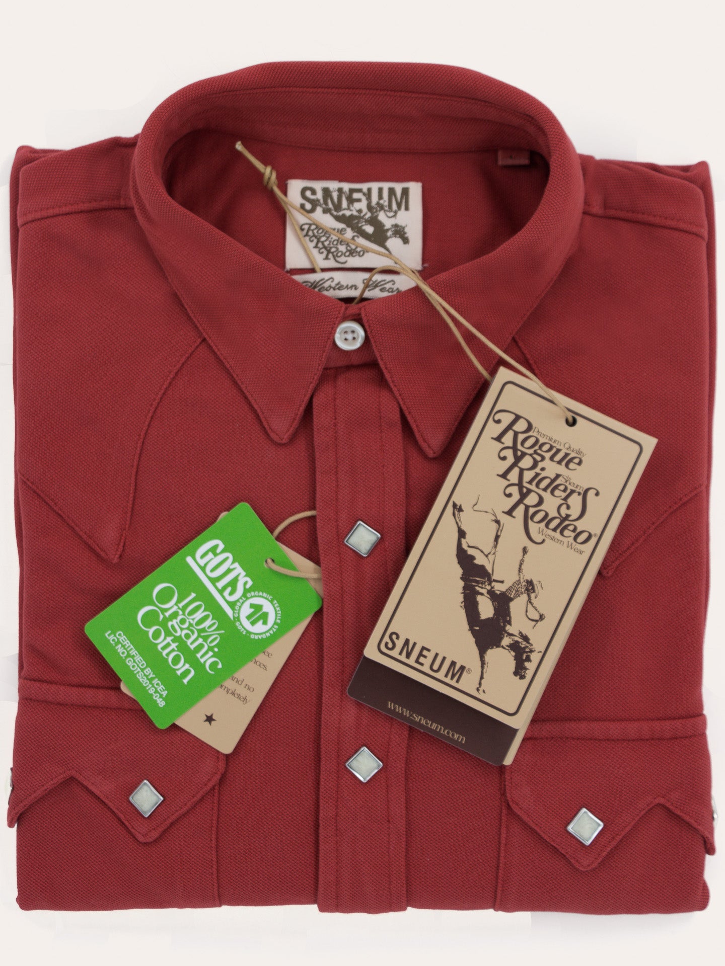 Sawtooth western shirt in pique