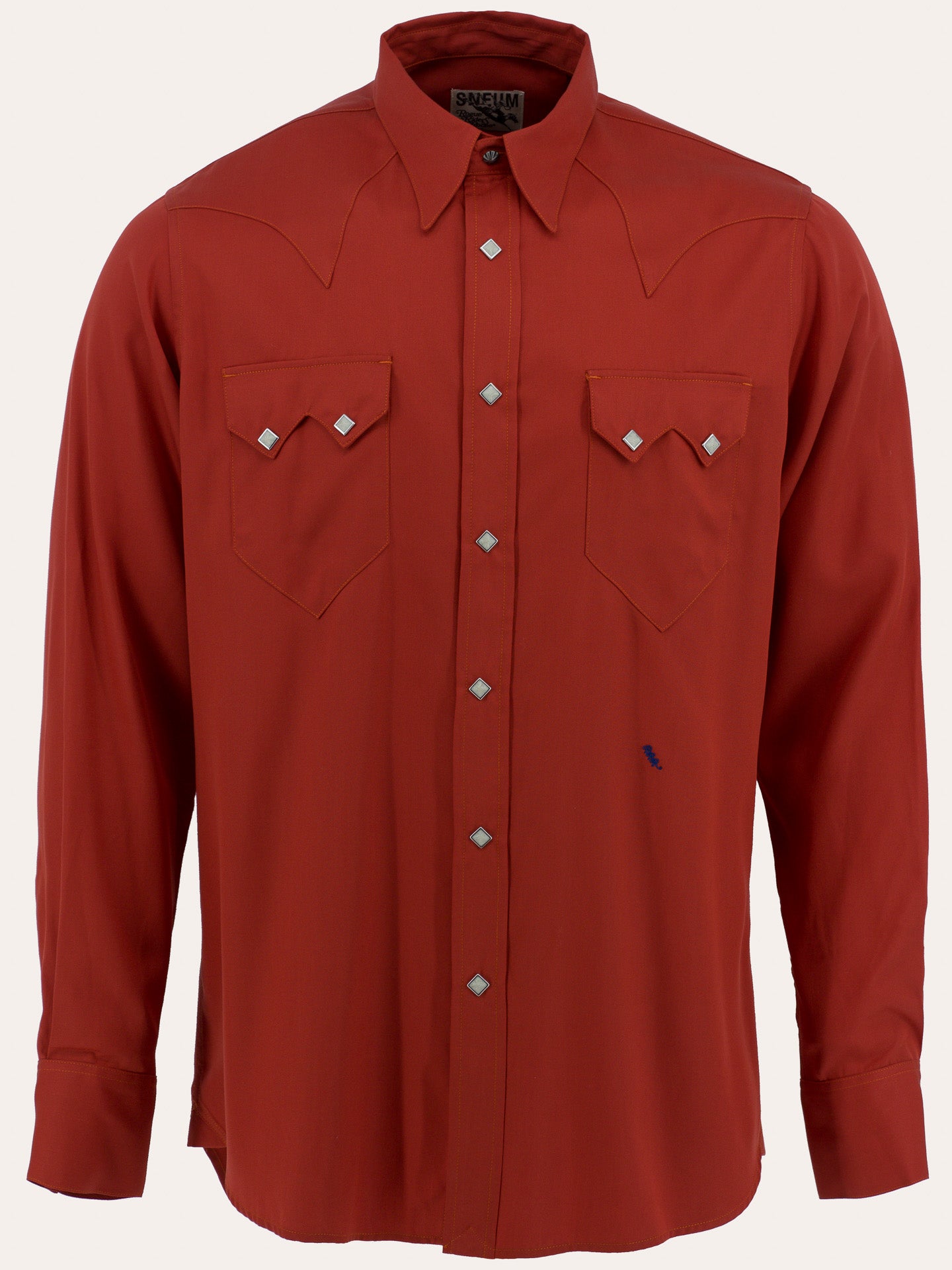 Sawtooth western shirt in faded red Tencel®