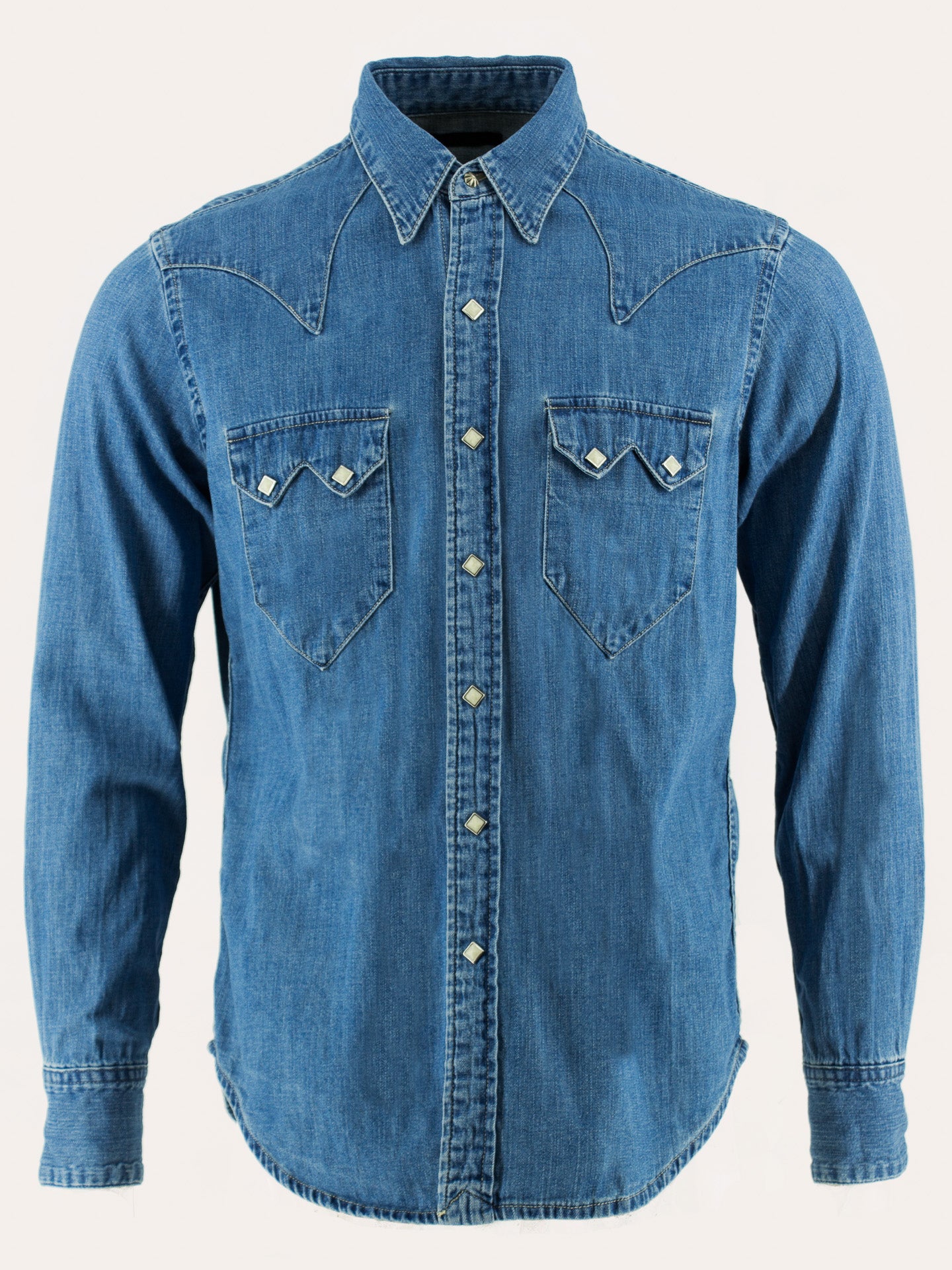 Sawtooth western shirt in denim