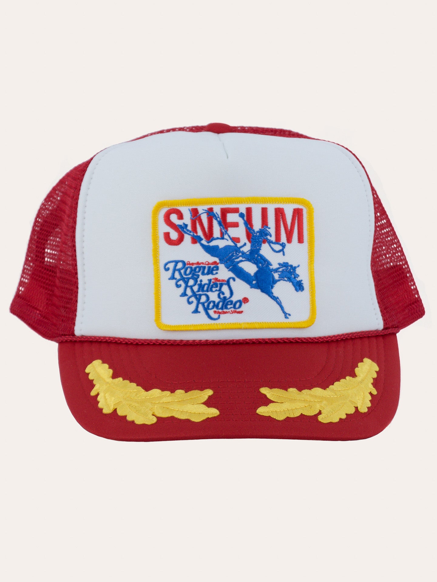 Sneum RRR logo trucker cap w. gold leaves