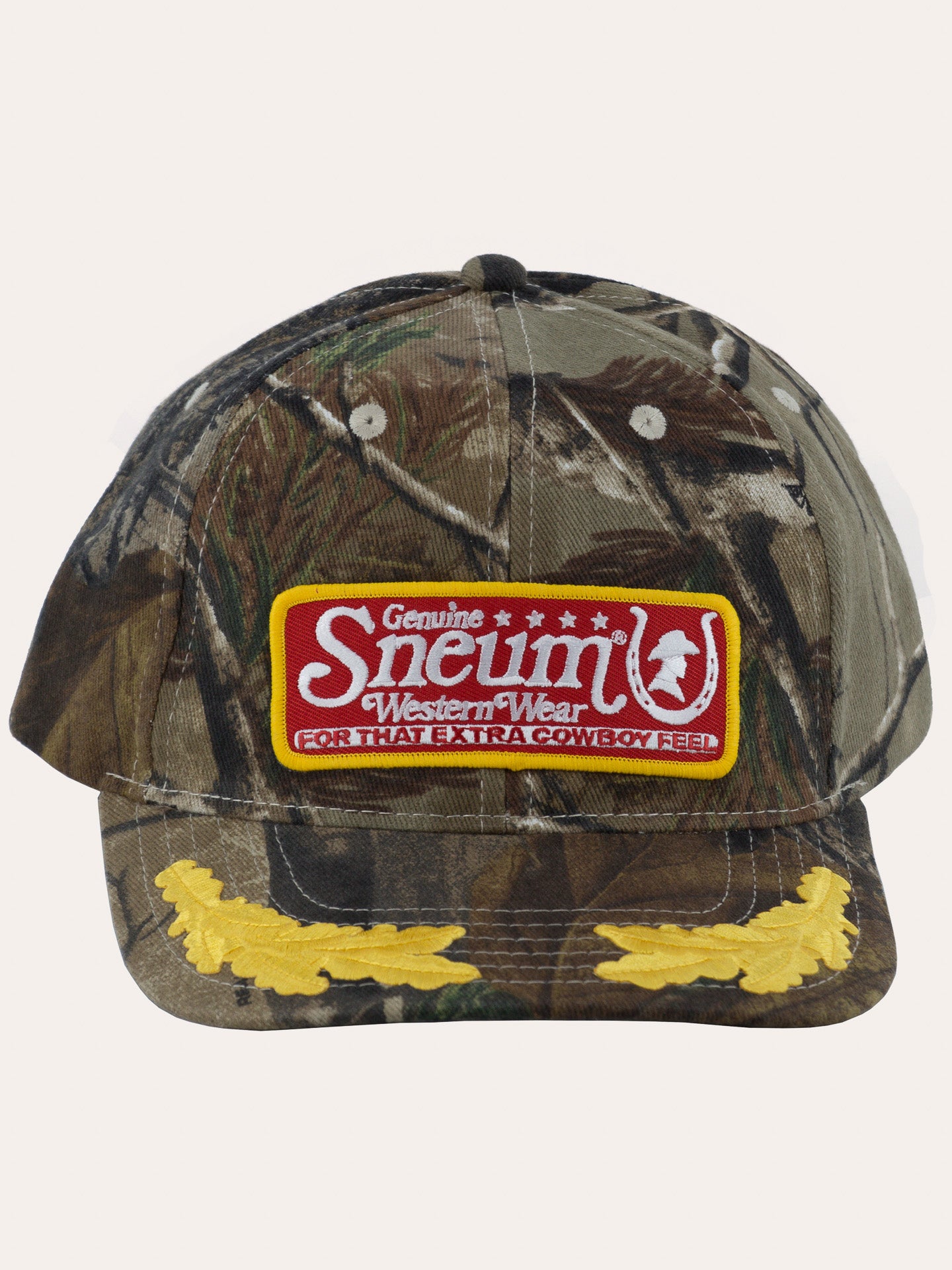 Sneum RRR logo trucker cap w. gold leaves