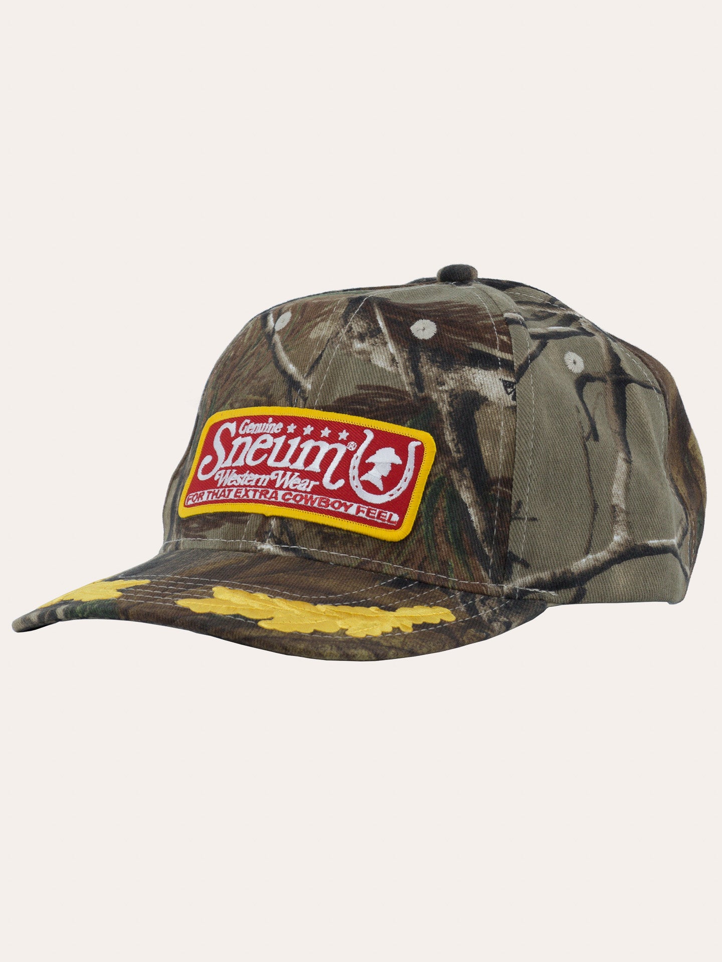 Sneum RRR logo trucker cap w. gold leaves