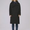Ulster Military Coat in navy 100% Melton Wool