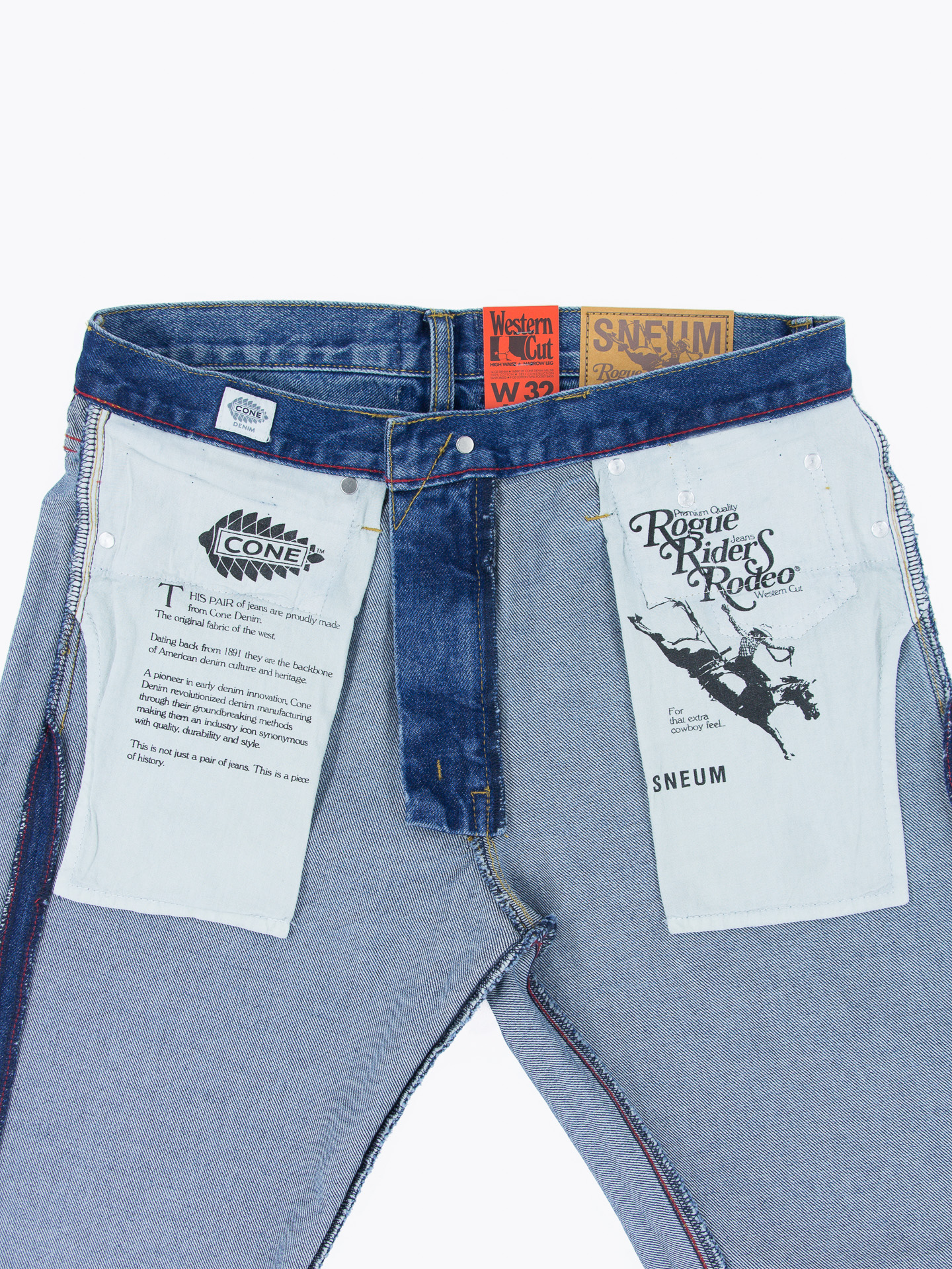 RRR Cone Denim Jeans in vintage wash - Western Cut