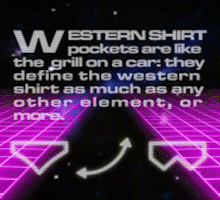 Western shirt pockets