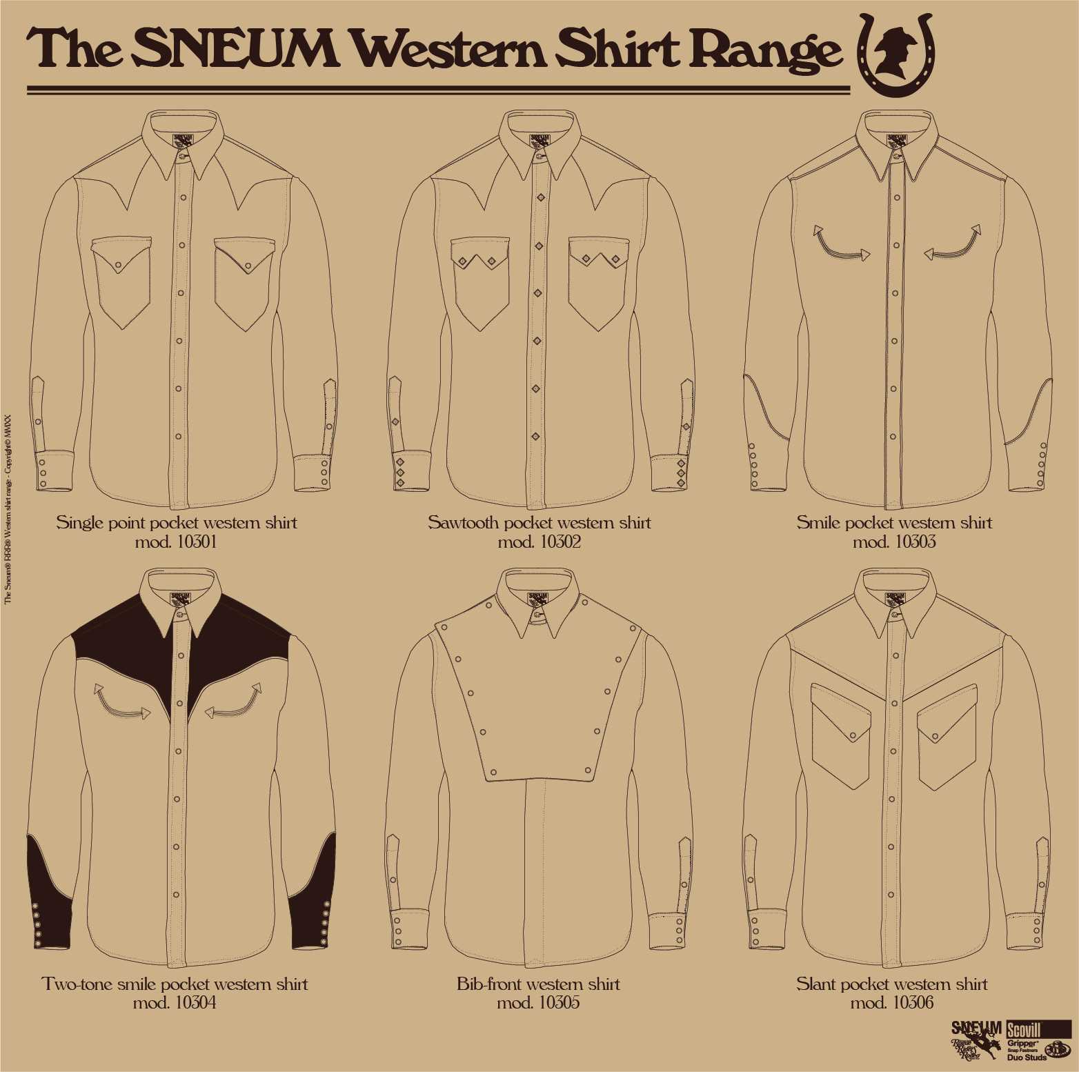 Sneum Western shirt range overview