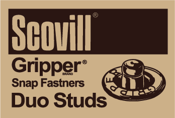 Scovill gripper snap fastners duo studs
